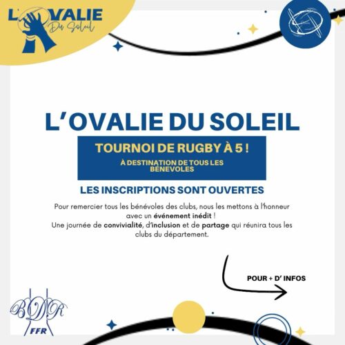 Illustration de 🎉 L’Ovalie du Soleil – Un événement pour remercier celles et ceux qui font vivre nos clubs : les bénévoles !