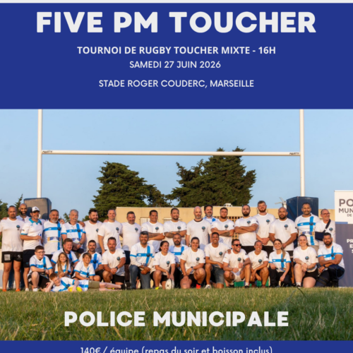 Illustration de FIVE PM TOUCHER 🏉