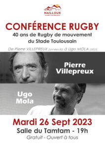 Venez assister à la conférence rugby du Stade Toulousain à Nailloux