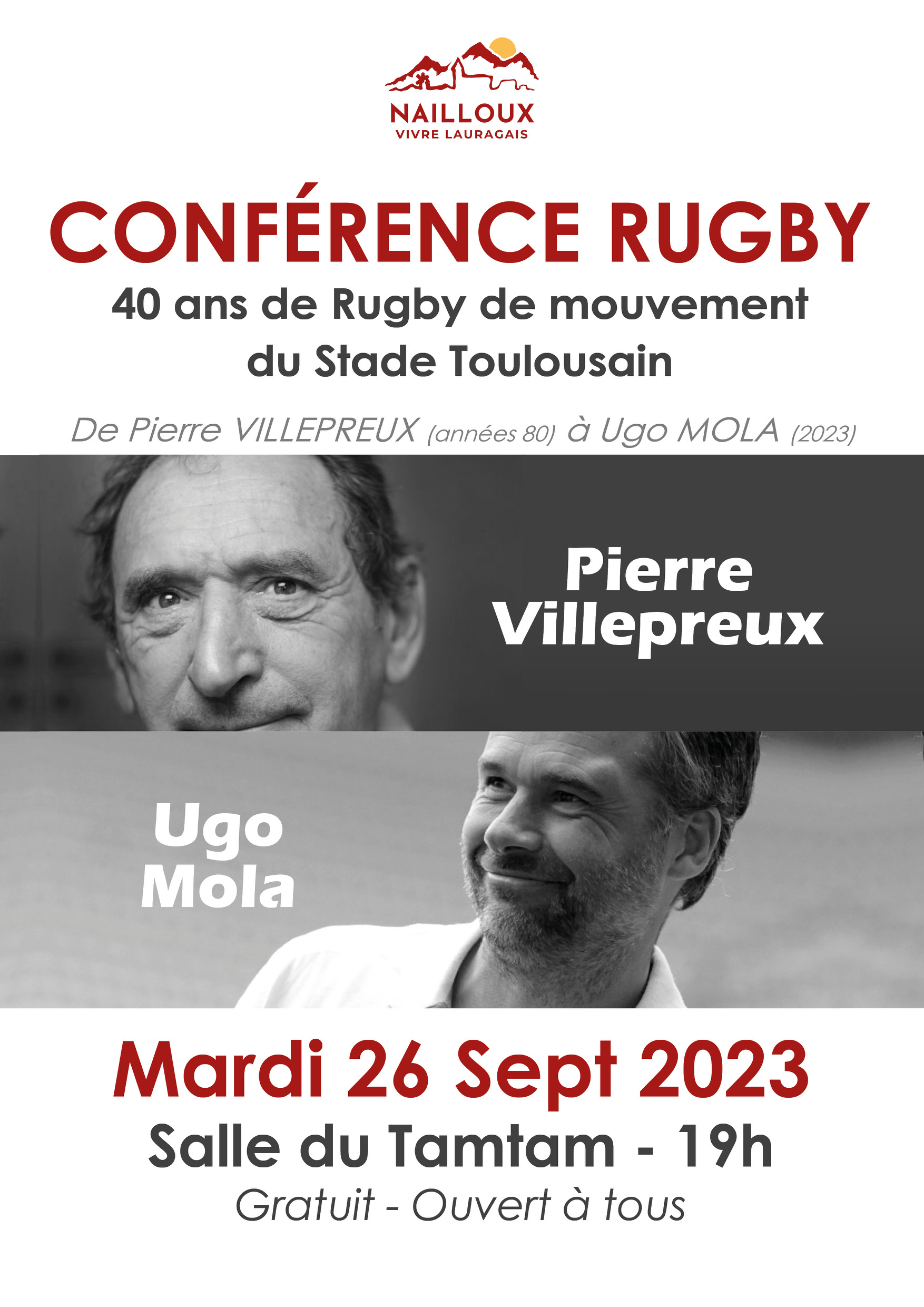 Illustration de Venez assister à la conférence rugby du Stade Toulousain à Nailloux