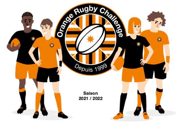 Illustration de Orange Rugby Challenge 2021