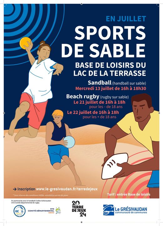 Illustration de Beach rugby à la Terrasse