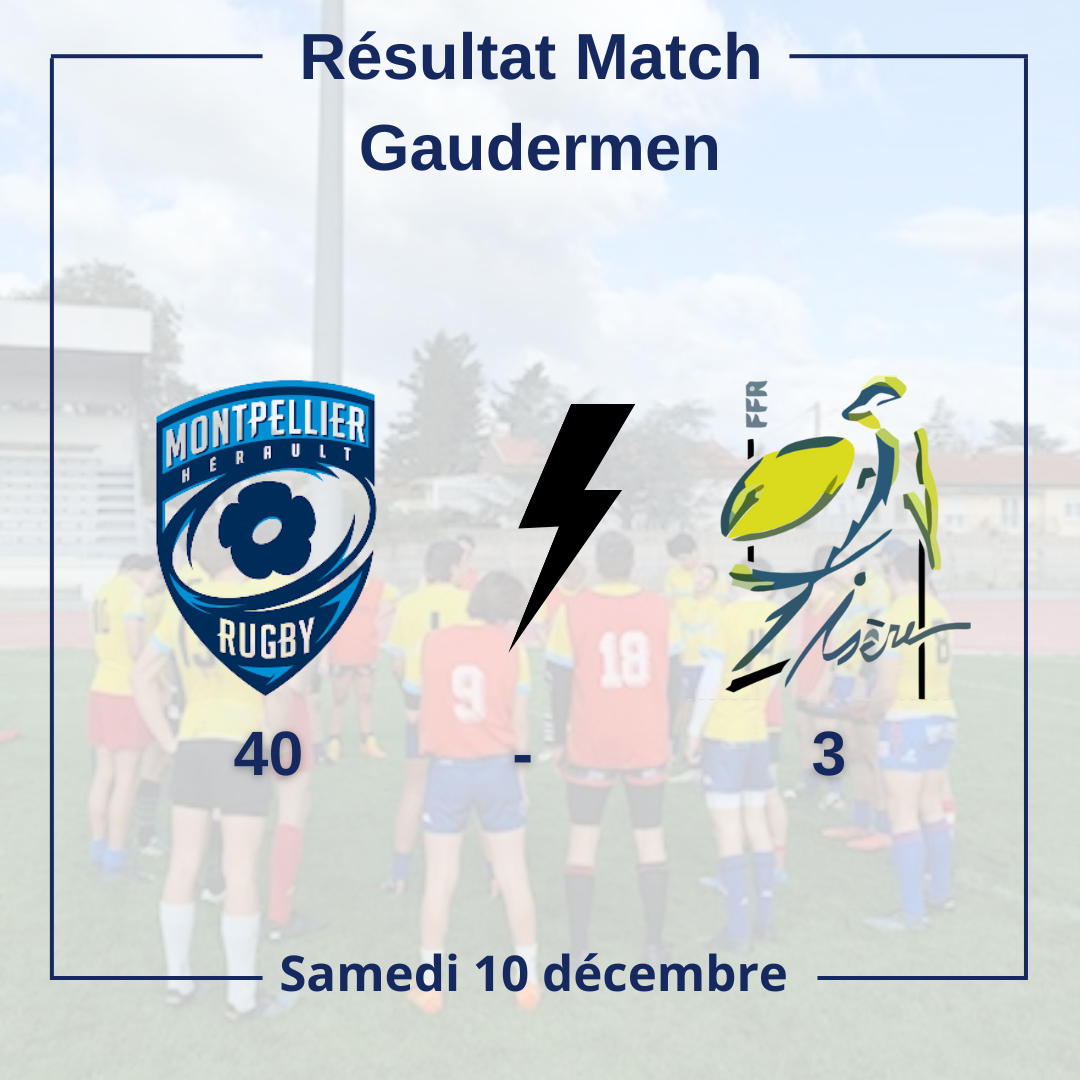 Illustration de Résultat match Gaudermen du 10 décembre 2022