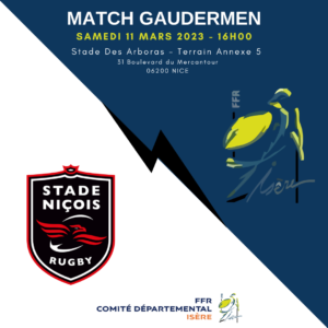 Match Gaudermen samedi 11 mars