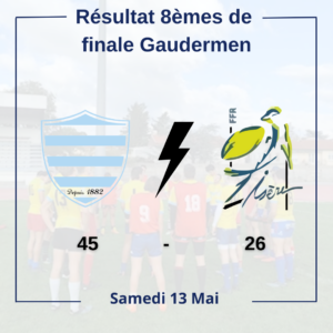 Résultat 8èmes de finale Gaudermen