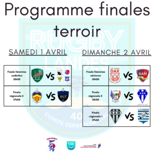 Programme finales terroir à Ychoux