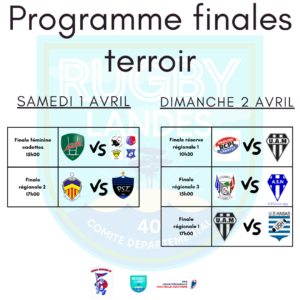 Programme finales terroir à Ychoux