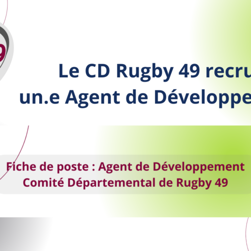 Illustration de Le CD Rugby 49 recrute un.e Agent de Développement !!