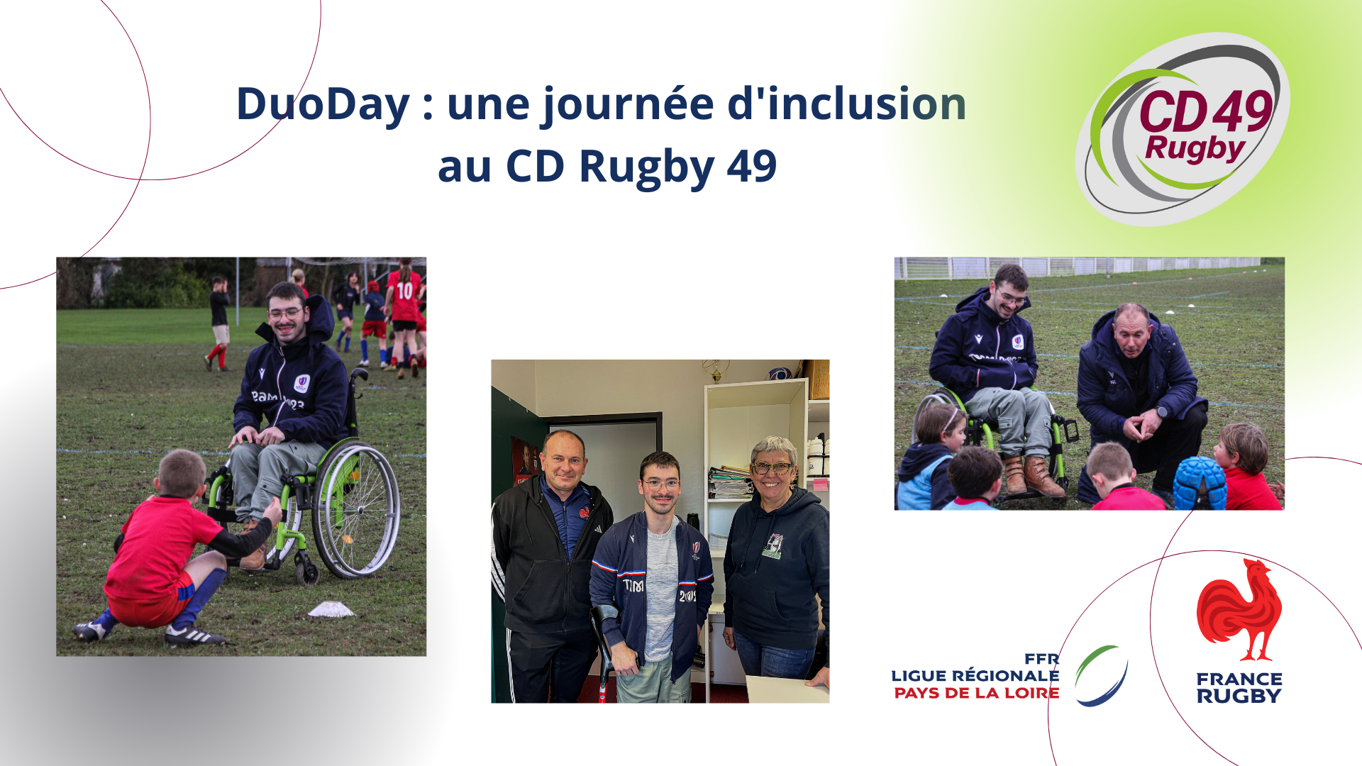 Illustration de DuoDay : une journée d’inclusion au CD Rugby 49