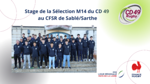 Stage de la Sélection M14 du CD 49 à Sablé/Sarthe