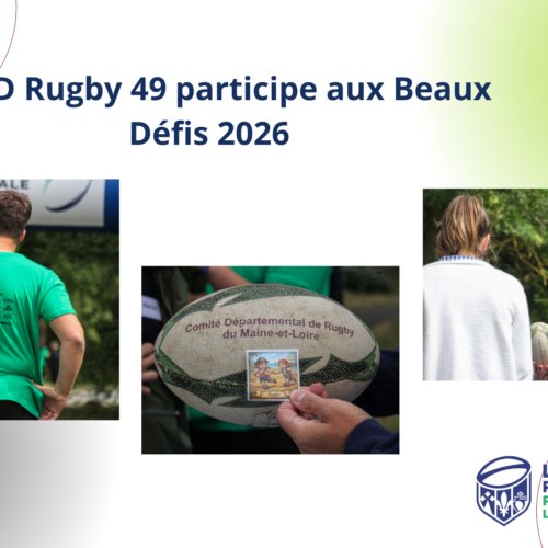 Illustration de Le CD Rugby 49 participe aux Beaux Défis 2026