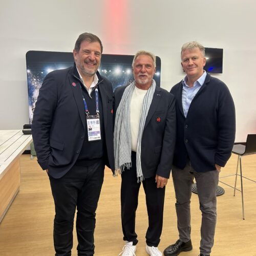 Illustration de Jean Michel Piron au match des Bleuets