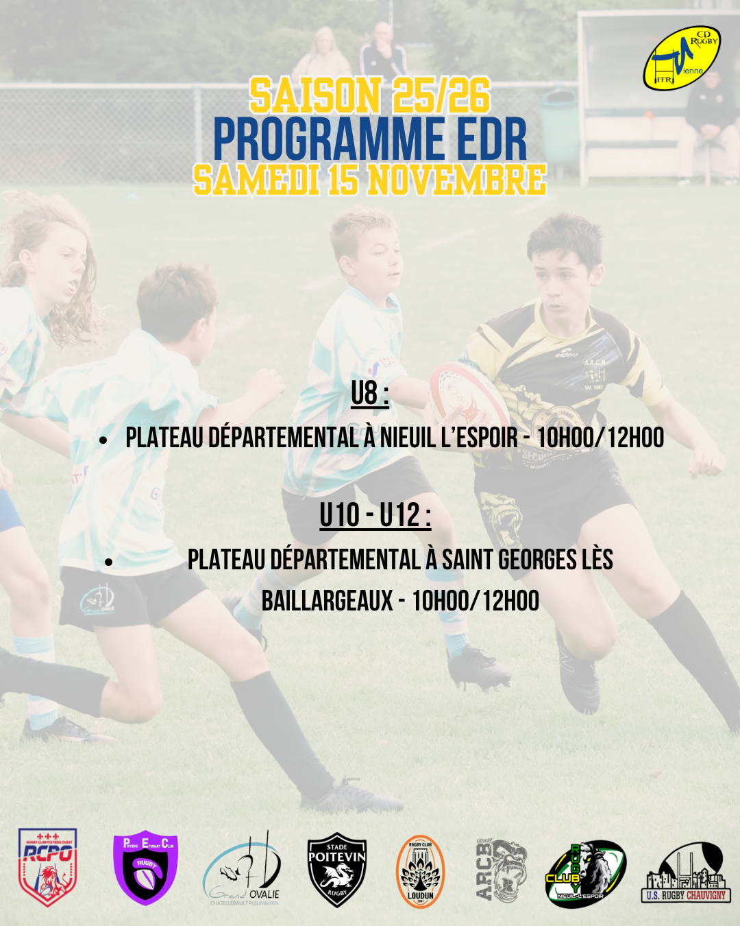 Illustration de Programme Samedi 15 et Dimanche 16 Novembre