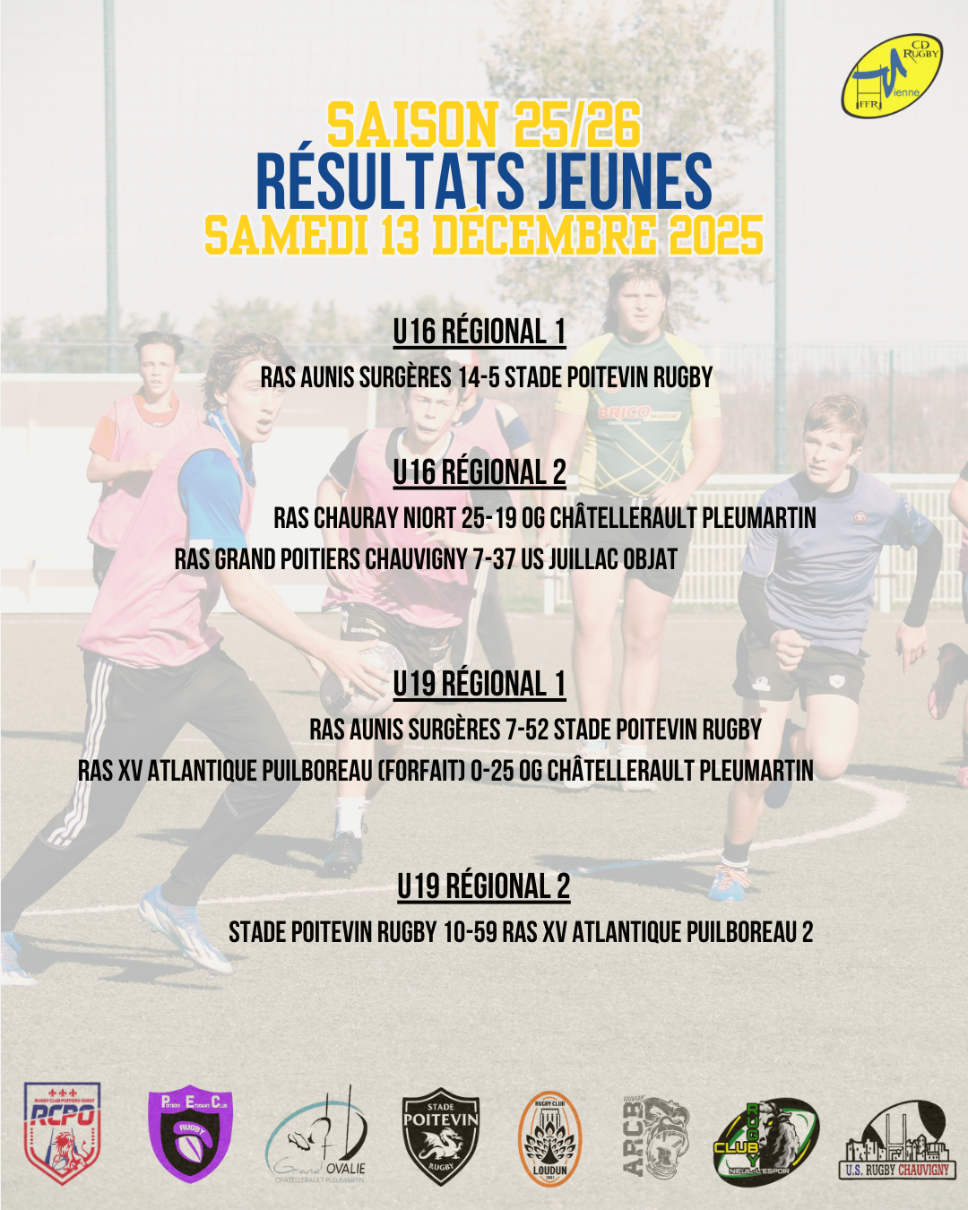 Illustration de Résultats week-end du 13 et 14 Décembre