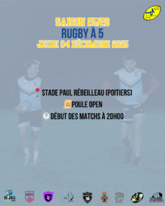 Soirée rugby à 5 poule Open 04 Décembre 2025