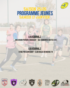 Programme du week-end 17 et 18 Janvier 2026