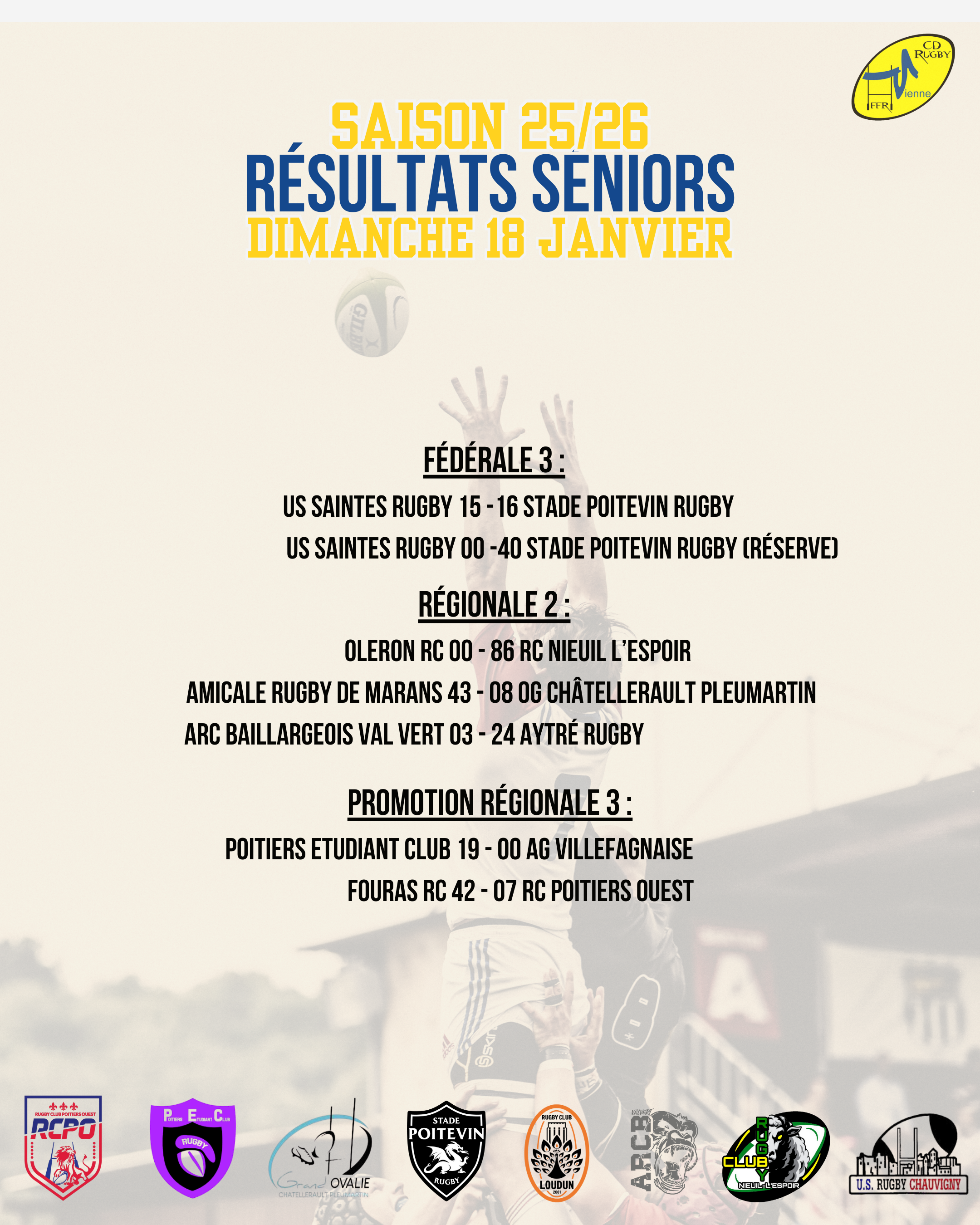 Illustration de Résultats 17-18 Janvier 2025